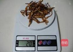 黄花菜栗子粉丝煲的做法图解1