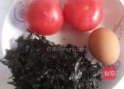 紫菜柿子蛋花汤的做法图解1