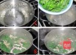 枸杞叶肉丝汤的做法图解3