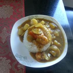 虾仁咖喱饭的做法[图]
