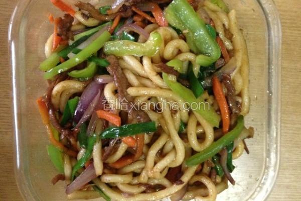 酱油炒乌冬面
