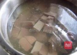 肉丝豆腐猪血汤的做法图解4