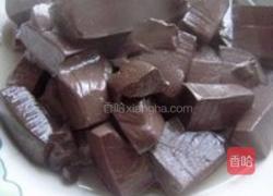 肉丝豆腐猪血汤的做法图解5
