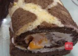 虎纹芒果蛋糕卷的做法图解16