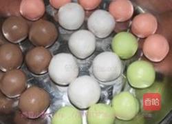 彩色汤圆贺元宵的做法图解3