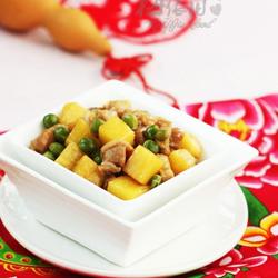 凤梨炒鸭丁的做法[图]