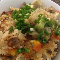 孜然羊肉杂烩锅巴饭的做法[图]