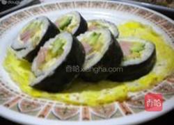 紫菜鸡肉寿司的做法图解1