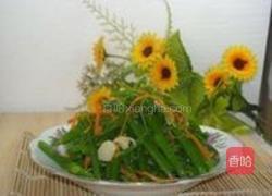 蒜头炒瓜远的做法图解12