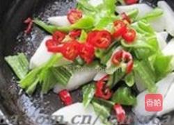 青红椒木耳炒山药的做法图解6