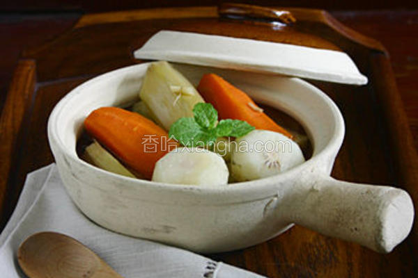 竹蔗茅根胡萝卜马蹄水
