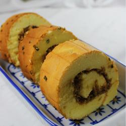 葱香肉松蛋糕卷的做法[图]