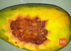 燕窝炖木瓜的做法图解4