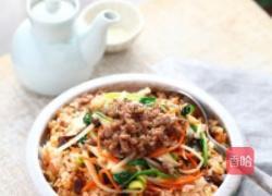 五彩蔬菜拌饭的做法图解5