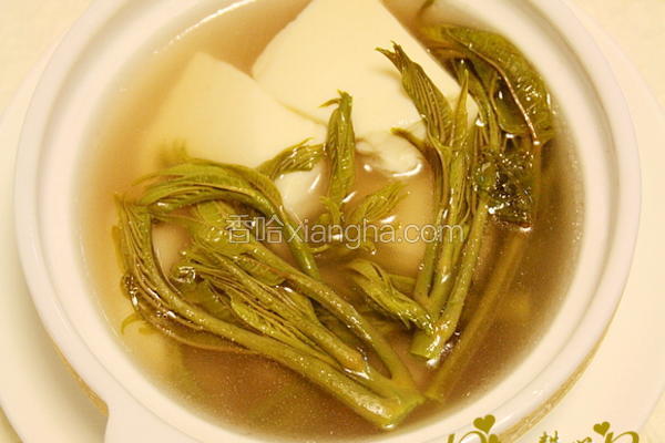 椿芽豆腐汤