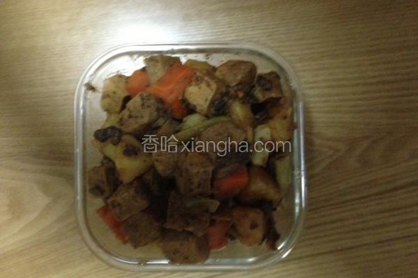 豆豉烧土豆冻豆腐