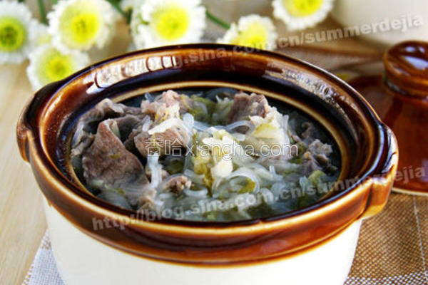 羊肉酸菜粉丝汤