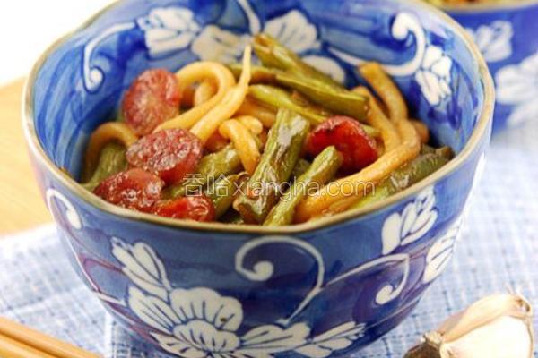 蚝汁豆角乌冬面