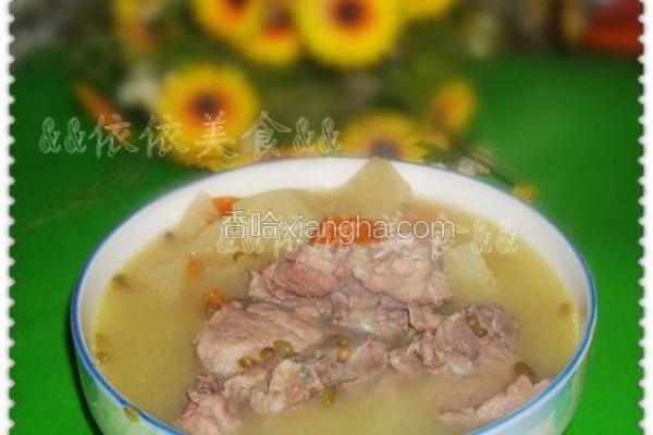 沙葛绿豆脊骨汤