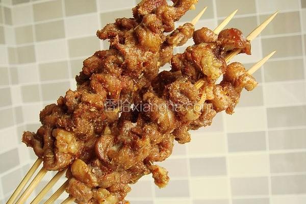 微波炉速成羊肉串