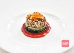 烤羊肉西葫芦配鱼子酱的做法图解8