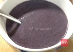 紫薯紫米豆浆的做法图解3