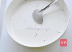 槐花蔓越莓米糕的做法图解2