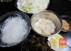 干贝白菜炖粉丝的做法图解1