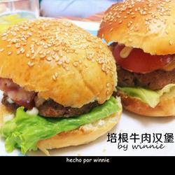 培根牛肉汉堡的做法[图]