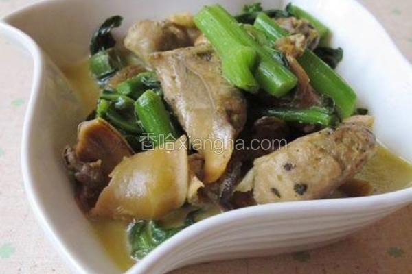 蚌肉烧菜苔