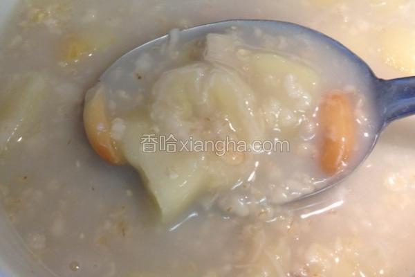 苹果香蕉花生燕麦粥