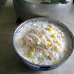 牛奶玉米鸡蛋火腿炖饭的做法[图]