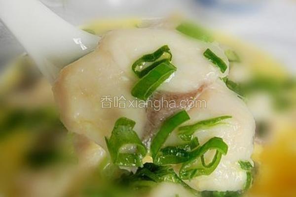 鸡汁芙蓉豆腐蒸鱼片