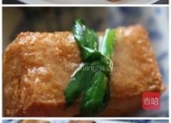 虫草花扒牛肝菌豆腐箱的做法图解3