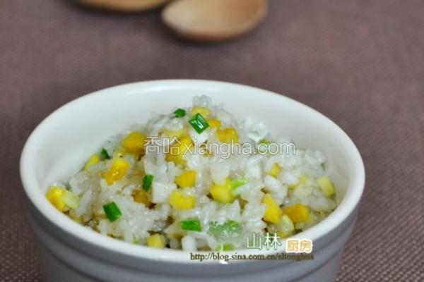 板栗菱角炒糯米饭