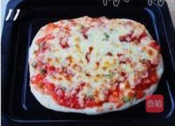 彩椒午餐肉披萨的做法图解11