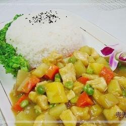 菠萝咖喱鸡饭的做法[图]