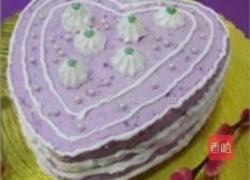 紫薯心形慕斯蛋糕的做法图解16