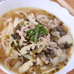 雪菜春笋肉丝面的做法[图]