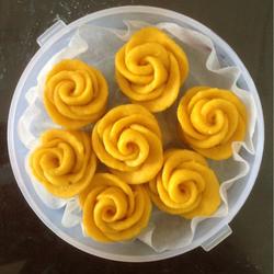 黄玫瑰奶香红薯馒头的做法[图]