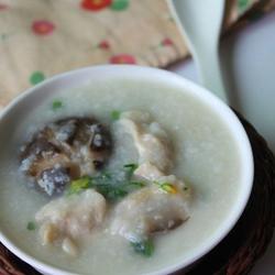 菜心香菇滑鸡粥的做法[图]