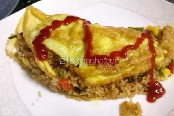 虾仁蛋包饭