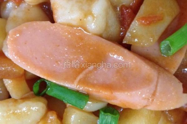 土豆番茄炒面疙瘩