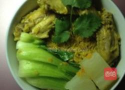 椰香鸡饭的做法图解6