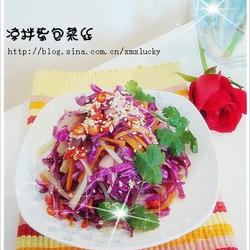 凉拌紫色卷心菜丝的做法[图]