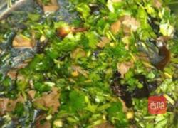 香菜拌腰花的做法图解4