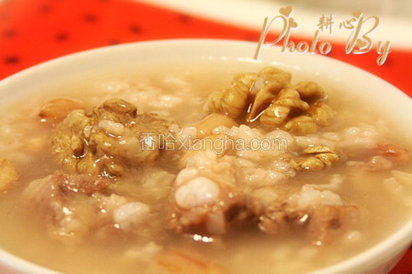 花生核桃排骨粥