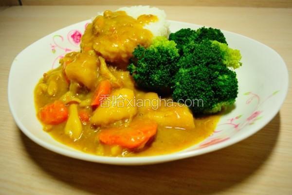 宿舍咖喱鸡肉饭