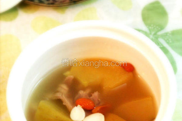 杏仁苹果煲瘦肉