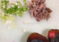 5分钟皮蛋鸭肉粥的做法图解1